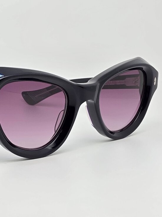 Jacques Marie Mage Viola Navy Frame Sky Wine Gradient Lens Cat Eye Sunglasses main image 9
